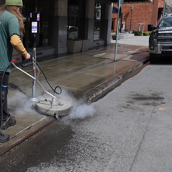 Pressure Washing Sidewalks In Atlanta GA.