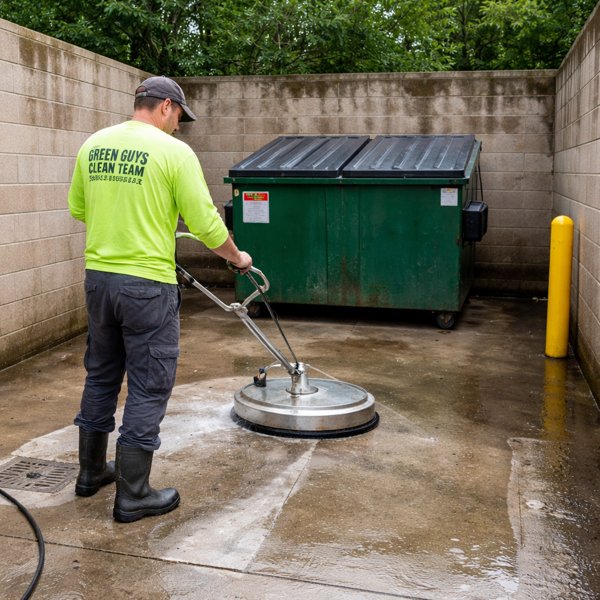 Dumpster Pad Cleaning in Acworth, GA| Green Guys Clean Team