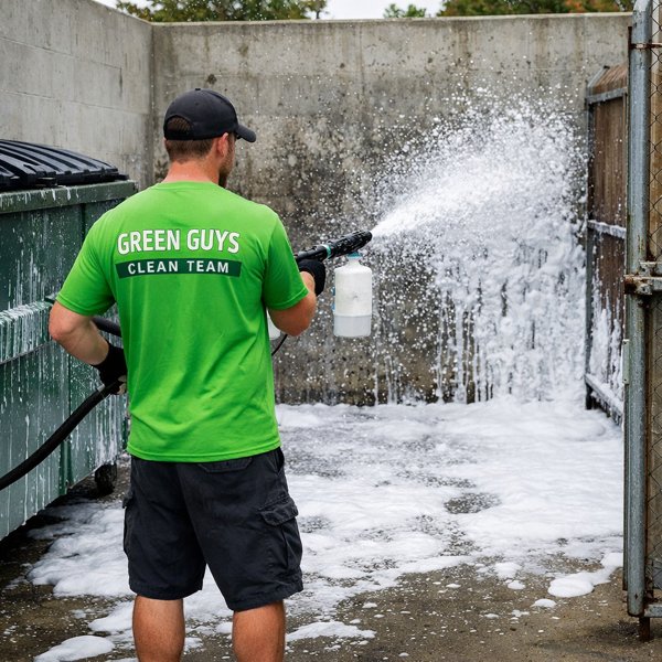Dumpster Pad Cleaning in Atlanta, GA| Green Guys Clean Team
