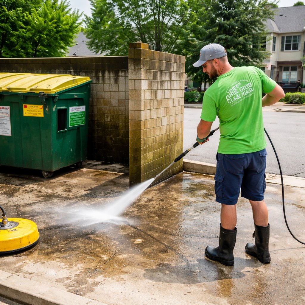 dumpster-pad-cleaning-avondale-estates-ga-5 Dumpster Pad Cleaning in Avondale Estates, GA| Green Guys Clean Team