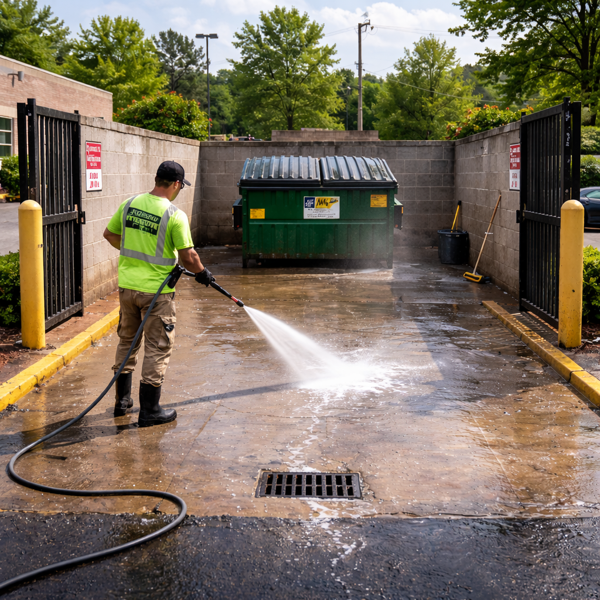 dumpster-pad-cleaning-berkeley-lake-ga-6 Dumpster Pad Cleaning in Berkeley Lake, GA| Green Guys Clean Team